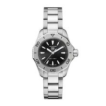 Load image into Gallery viewer, Tag Heuer Aquaracer Professional 200 Quartz Black Dial Silver Steel Strap Watch for Women - WBP1410.BA0622
