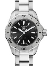 Load image into Gallery viewer, Tag Heuer Aquaracer Professional 200 Quartz Black Dial Silver Steel Strap Watch for Women - WBP1410.BA0622