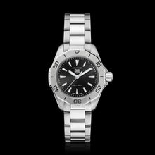 Load image into Gallery viewer, Tag Heuer Aquaracer Professional 200 Quartz Black Dial Silver Steel Strap Watch for Women - WBP1410.BA0622