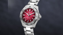 Load image into Gallery viewer, Tag Heuer Aquaracer Professional 200 Automatic Red Dial Silver Steel Strap Watch for Men - WBP2114.BA0627