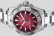 Load image into Gallery viewer, Tag Heuer Aquaracer Professional 200 Automatic Red Dial Silver Steel Strap Watch for Men - WBP2114.BA0627