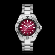 Load image into Gallery viewer, Tag Heuer Aquaracer Professional 200 Automatic Red Dial Silver Steel Strap Watch for Men - WBP2114.BA0627