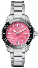 Load image into Gallery viewer, Tag Heuer Aquaracer Professional 300 Automatic Diamonds Pink Dial Silver Steel Strap Watch for Women - WBP231J.BA0618