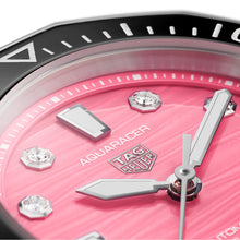 Load image into Gallery viewer, Tag Heuer Aquaracer Professional 300 Automatic Diamonds Pink Dial Silver Steel Strap Watch for Women - WBP231J.BA0618
