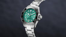 Load image into Gallery viewer, Tag Heuer Aquaracer Professional 300 Automatic Diamonds Green Dial Silver Steel Strap Watch for Women - WBP231K.BA0618