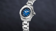 Load image into Gallery viewer, Tag Heuer Aquaracer Professional 200 Automatic Diamond Blue Dial Silver Steel Strap Watch for Women - WBP2411.BA0622
