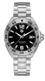 Tag Heuer Formula 1 Black Dial Silver Steel Strap Watch for Men - WAZ1112.BA0875