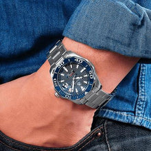 Load image into Gallery viewer, Tag Heuer Aquaracer Calibre 5 Blue Dial Silver Steel Strap Watch for Men - WAY211C.BA0928