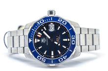 Load image into Gallery viewer, Tag Heuer Aquaracer Calibre 5 Blue Dial Silver Steel Strap Watch for Men - WAY211C.BA0928