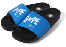 Load image into Gallery viewer, A Bathing Ape Bape Sta Slide Black Blue