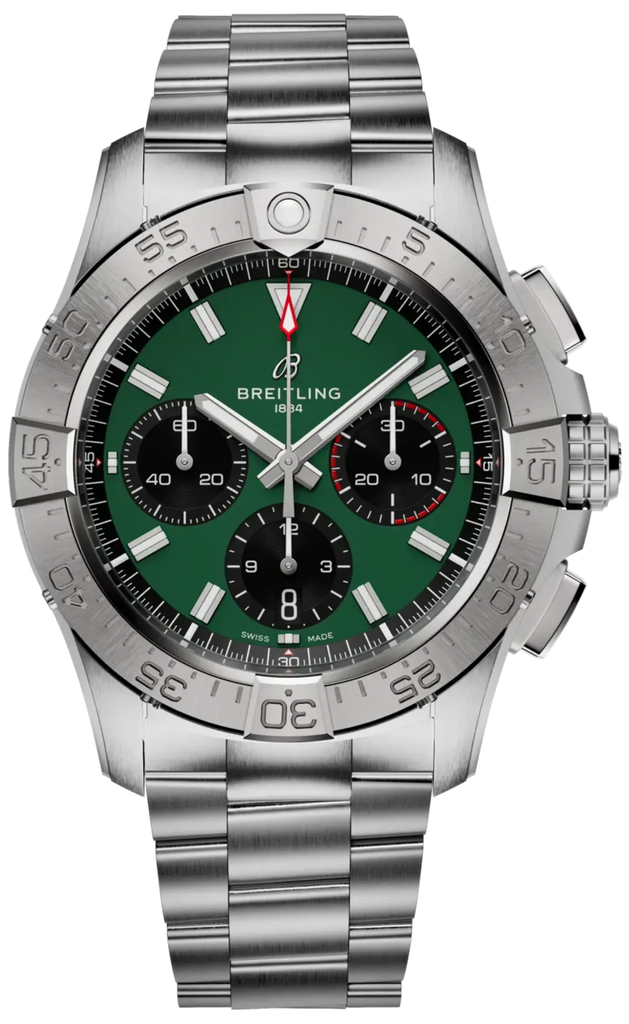 Breitling Avenger B01 Chronograph 42 Green Dial Men's Watch AB0146101L1A1