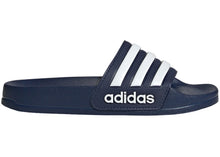 Load image into Gallery viewer, adidas Adilette Shower Slides Dark Blue Cloud White (GS)