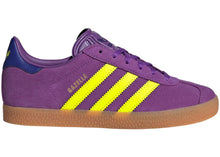 Load image into Gallery viewer, adidas Gazelle Active Purple Solar Yellow Collegiate Purple (GS)