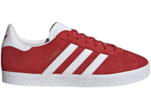 Load image into Gallery viewer, adidas Gazelle Better Scarlet Cloud White Gold Metallic (GS)