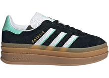 Load image into Gallery viewer, adidas Gazelle Bold Black White Mint Gum (GS)