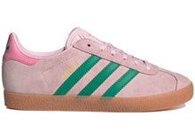 Load image into Gallery viewer, adidas Gazelle Clear Pink Court Green (GS)