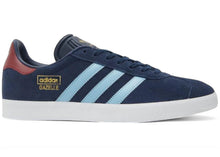 Load image into Gallery viewer, adidas Gazelle Collegiate Navy Clear Blue Burgundy