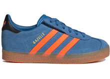 Load image into Gallery viewer, adidas Gazelle Comfort Closure Focus Blue Solar Oange (PS)