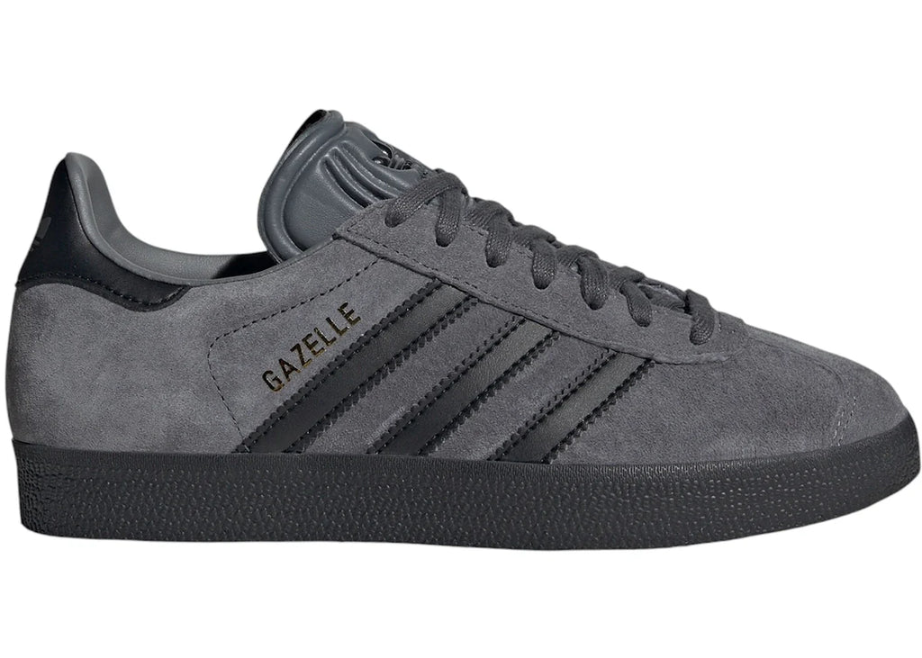 adidas Gazelle Grey Five Core Black Gold Metallic (GS)