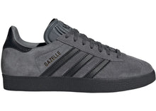 Load image into Gallery viewer, adidas Gazelle Grey Five Core Black Gold Metallic (GS)