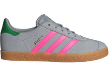 Load image into Gallery viewer, adidas Gazelle Halo Silver Lucid Pink Green (GS)