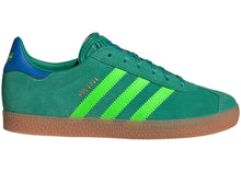 Load image into Gallery viewer, adidas Gazelle Semi Court Green Solar Green Blue Bird (GS)