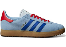 Load image into Gallery viewer, adidas Gazelle Spikeless Golf Clear Sky Royal Better Scarlet