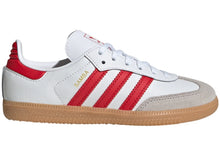 Load image into Gallery viewer, adidas Samba OG Cloud White Better Scarlet Gum (PS)