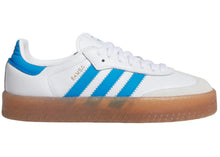 Load image into Gallery viewer, adidas Sambae Cloud White Bright Blue Gold Metallic (GS)