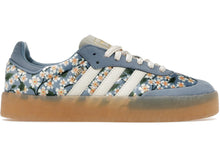 Load image into Gallery viewer, adidas Sambae Liberty London Floral Embroidery Blue Cream White (Women's)