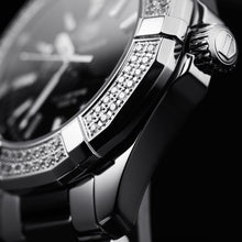 Load image into Gallery viewer, Tag Heuer Aquaracer Quartz Diamonds Black Dial Two Tone Steel Strap Watch for Men - WAY131E.BA0913