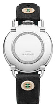 Load image into Gallery viewer, Baume &amp; Mercier Baume Stainless Steel Green Dial Black Cotton Strap Date Quartz Mens Watch M0A10684