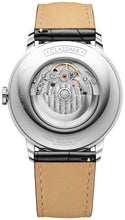 Load image into Gallery viewer, Baume &amp; Mercier Classima Automatic Blue Dial Black Leather Strap Date Mens Watch MOA10480