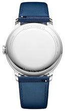 Load image into Gallery viewer, Baume &amp; Mercier Classima Automatic Stainless Steel Gray Dial Blue Canvas Strap Date Mens Watch M0A10608