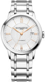 Baume & Mercier Classima Automatic Stainless Steel Silver-Tone Dial Date Mens Watch MOA10374