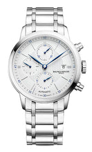Load image into Gallery viewer, Baume &amp; Mercier Classima Chronograph Stainless Steel Automatic Silver Dial Date Mens Watch M0A10331