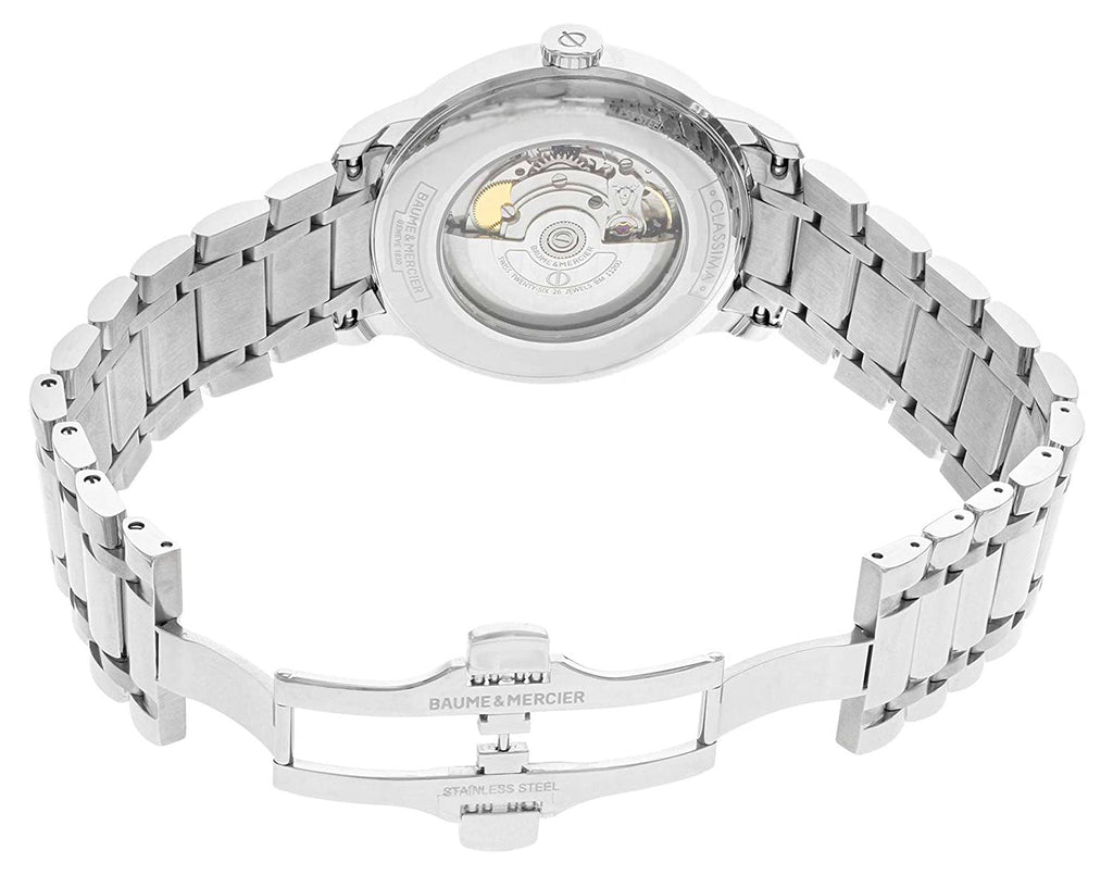 Baume & Mercier Classima Stainless Steel Automatic Silver Dial Date Mens Watch M0A10334