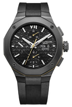 Load image into Gallery viewer, Baume &amp; Mercier Riviera Automatic Chronograph Black ADLC Black Dial Black Rubber Strap Day/Date Mens Watch M0A10625