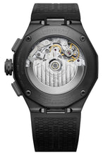 Load image into Gallery viewer, Baume &amp; Mercier Riviera Automatic Chronograph Black ADLC Black Dial Black Rubber Strap Day/Date Mens Watch M0A10625