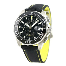Load image into Gallery viewer, Tag Heuer Aquaracer Automatic Chronograph Black Dial Black Nylon Strap Watch for Men - CAY211A.FC6361