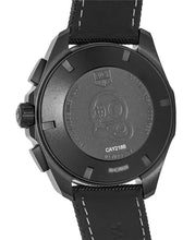 Load image into Gallery viewer, Tag Heuer Aquaracer Automatic Chronograph Special Edition Titanium Grey Dial Black Leather Strap Watch for Men - CAY218B.FC6370