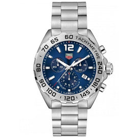 Tag Heuer Formula 1 Chronograph Blue Dial Silver Steel Strap Watch for Men - CAZ101K.BA0842