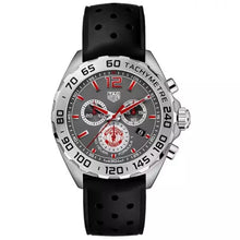 Load image into Gallery viewer, Tag Heuer Formula 1 Manchester United Special Edition Grey Dial Black Silicone Strap Watch for Men - CAZ101M.FT8024