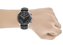 Load image into Gallery viewer, Tag Heuer Carrera Porsche Chronograph Special Edition Black Dial Black Leather Strap Watch for Men - CBN2A1F.FC6492