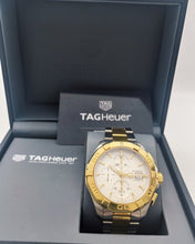 Load image into Gallery viewer, Tag Heuer Aquaracer Caliber 16 Automatic White Dial Two Tone Steel Strap Watch for Men - CAY2121.BB0923