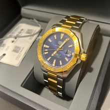 Load image into Gallery viewer, Tag Heuer Aquaracer Calibre 5 Blue Dial Two Tone Steel Strap Watch for Women - WBD2120.BB0930