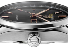 Load image into Gallery viewer, Tag Heuer Carrera Day Date Black Dial Black Leather Strap Watch for Men - WBN2013.FC6503