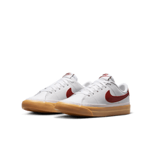 Load image into Gallery viewer, Big Kids' Nike Court Legacy "White Team Red Gum"