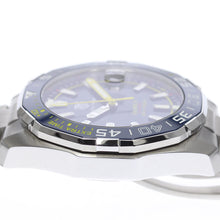 Load image into Gallery viewer, Tag Heuer Aquaracer Caliber 5 Match Timer Shinji Kagawa Edition Blue Dial Silver Steel Strap Watch for Men - WAY201H.BA0927
