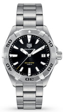 Load image into Gallery viewer, Tag Heuer Aquaracer Black Dial Silver Steel Strap Watch for Men - WBD1110.BA0928